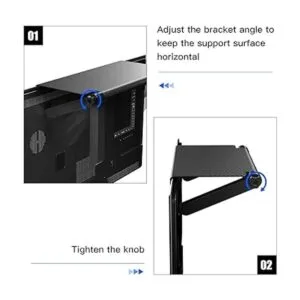 Estante superior de TV ajustable con plataforma de 13_3