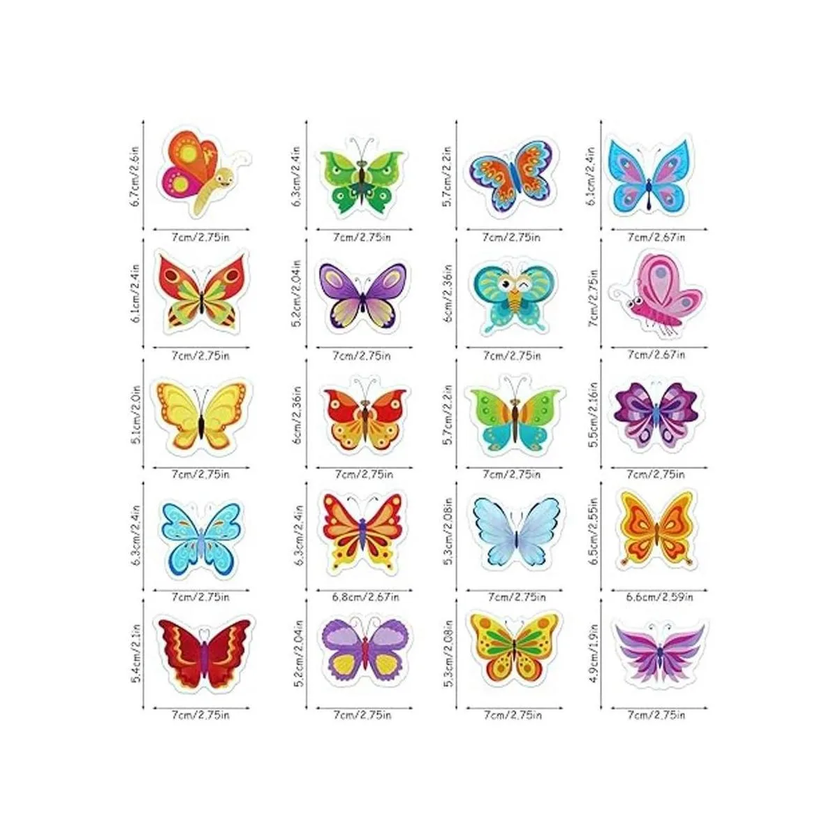Adhesivos de ventana de mariposa para niños adhesivos de_2