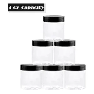 TUZAZO Recipientes de plástico de 4 onzas con tapas y_3