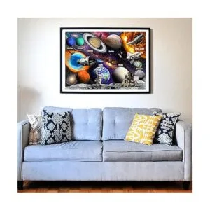 Think2Master Rompecabezas de 1000 piezas con sistema solar_4