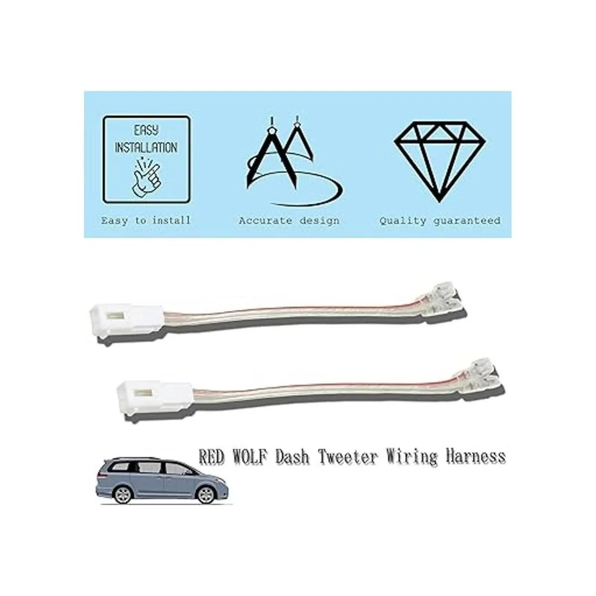 RED WOLF Adaptador de arnés de cableado de altavoz_5