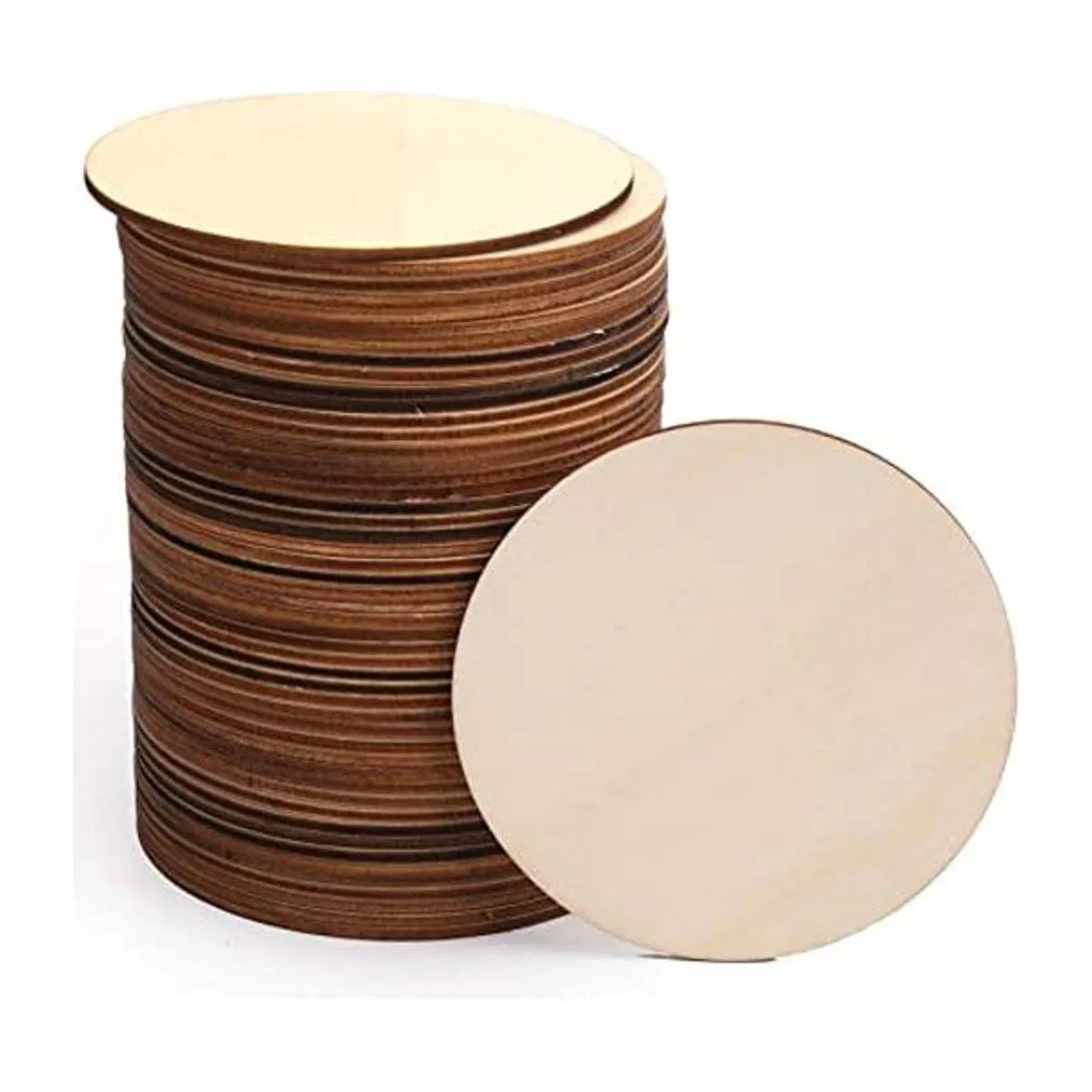 Foraineam 50 piezas de 4.0 in sin terminar círculos de_1