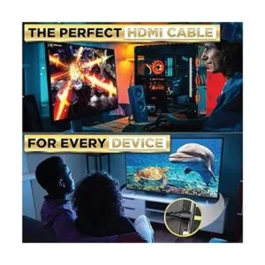 PowerBear Cable HDMI 4K de 50 pies Conectores de alta_3