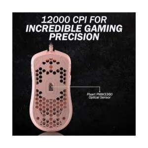 HK Gaming Mira M Mouse para juegos ultraligero con 6