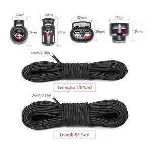 42 piezas de cierres de cordón con extremo de resorte