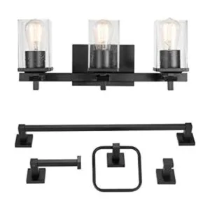 Globe Electric 51634 Juego de baño todo en uno de 5_1