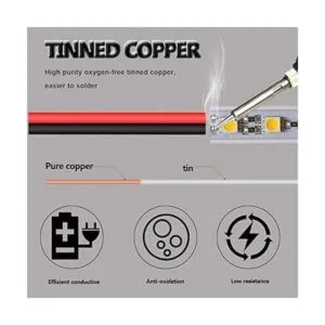 AOTOINK Cable de extensión de 65.6 pies 65.6 ft 22 AWG_2