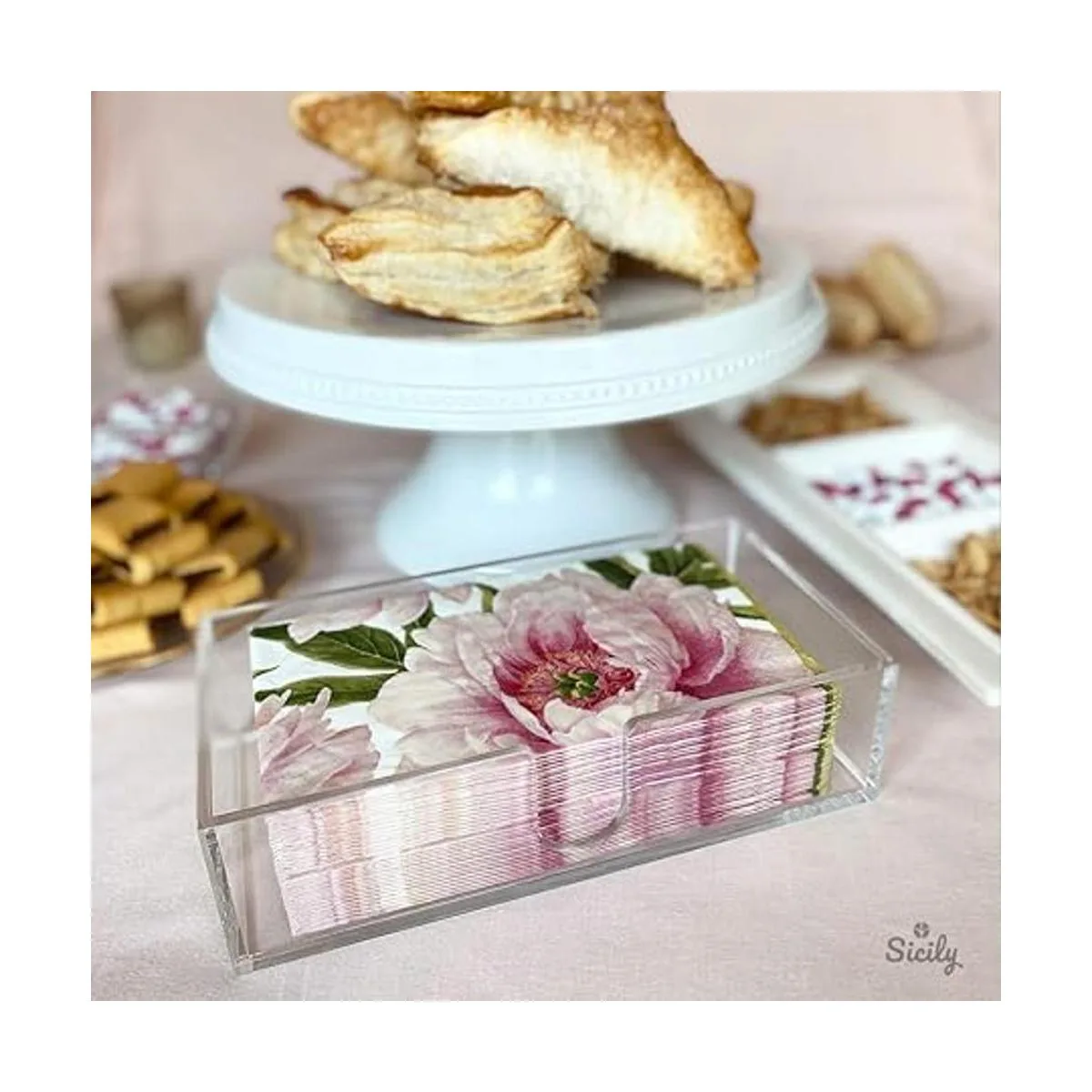 Sicily Servilletero de toalla de mano para invitados para