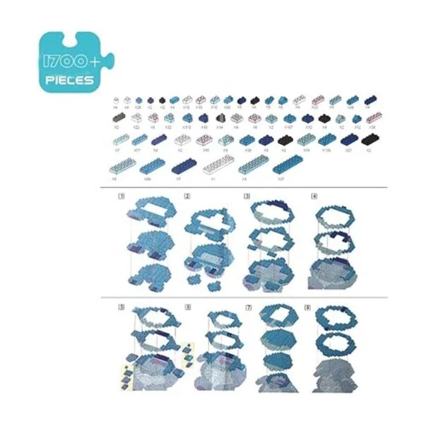 STpro Building Bricks Juego de 1500 piezas 1500 mini_5