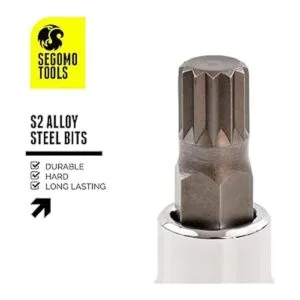 Segomo Tools XZN10 Juego de 10 puntas cuadradas triples_5