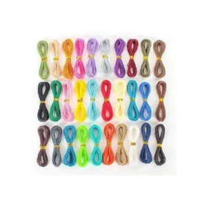 Hilo encerado de 30 colores 0.039 in 328 yardas cuerda