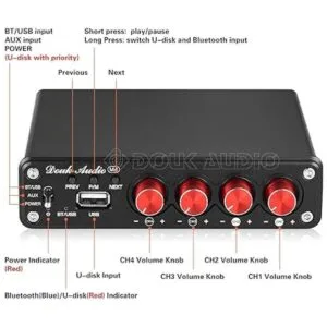 Amplificador Bluetooth de 4 canales amplificador de_2
