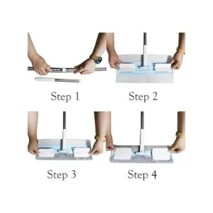 EZ SPARES Fregona de suelo de madera dura de microfibra_3