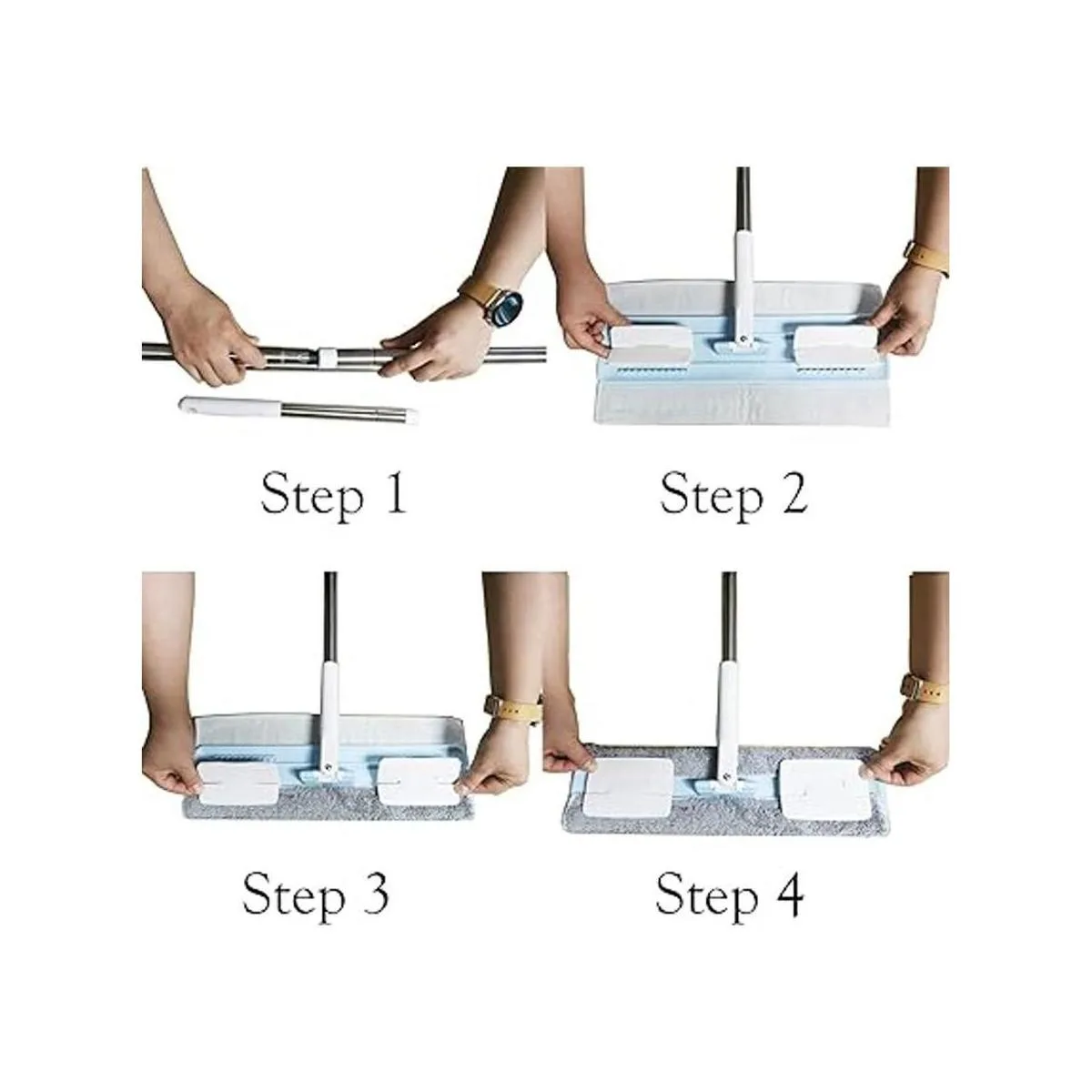 EZ SPARES Fregona de suelo de madera dura de microfibra_3