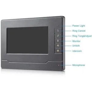 AMOCAM Sistema de timbre de video portero con cable de 7_4