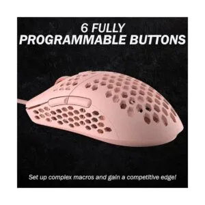 HK Gaming Mira M Mouse para juegos ultraligero con 6