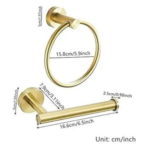 BATHSIR Toallero de baño soporte para papel higiénico_6