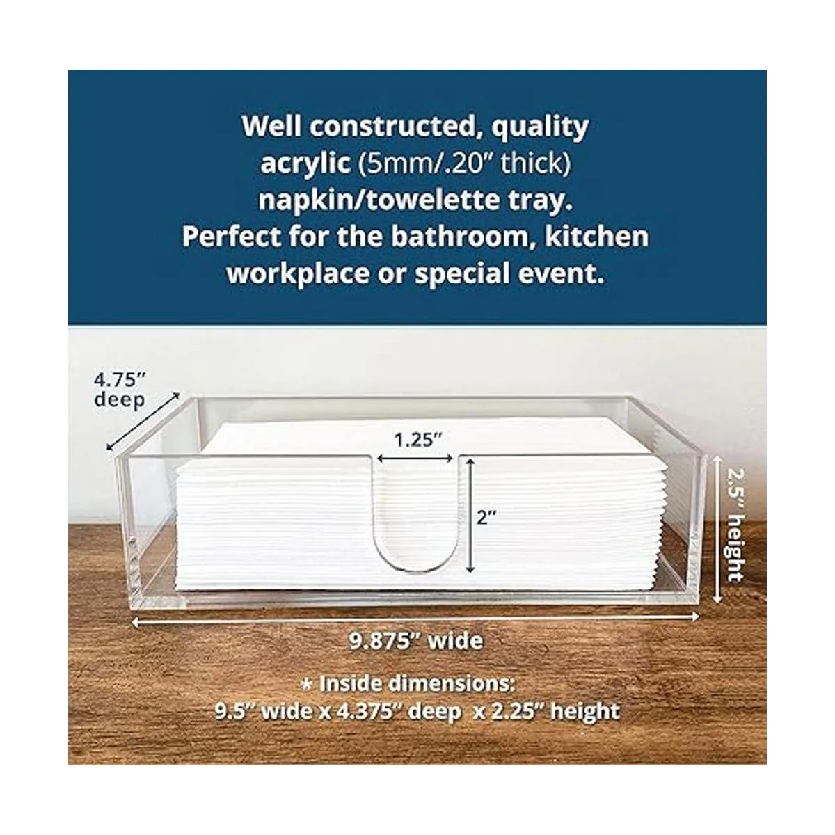 Sicily Servilletero de toalla de mano para invitados para