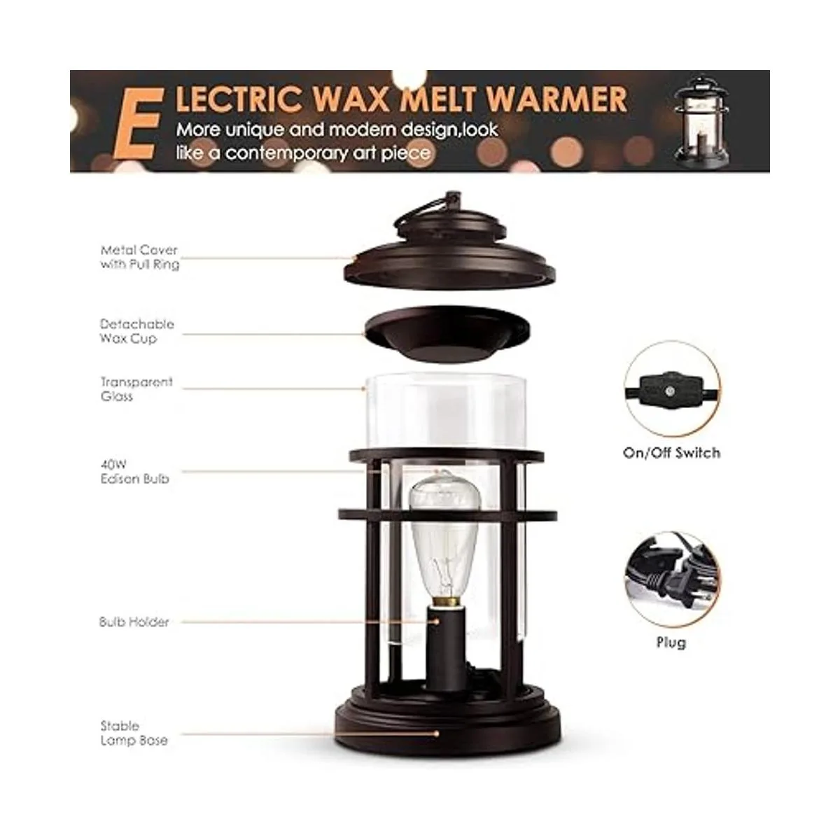 SALKING Calentador eléctrico de cera Calentador de cera_5