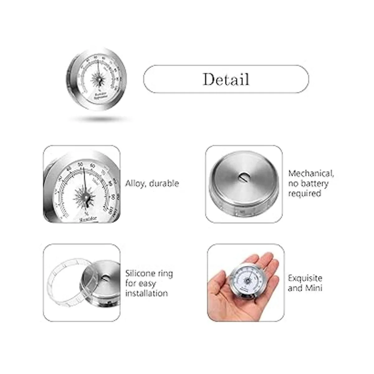 Higrómetro analógico higrómetro redondo mecánico_4