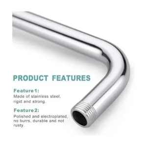 BESTILL Brazo de extensión de cabezal de ducha en forma de