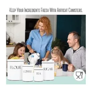 OUTSHINE Juego de 4 recipientes de cocina para encimera de_4