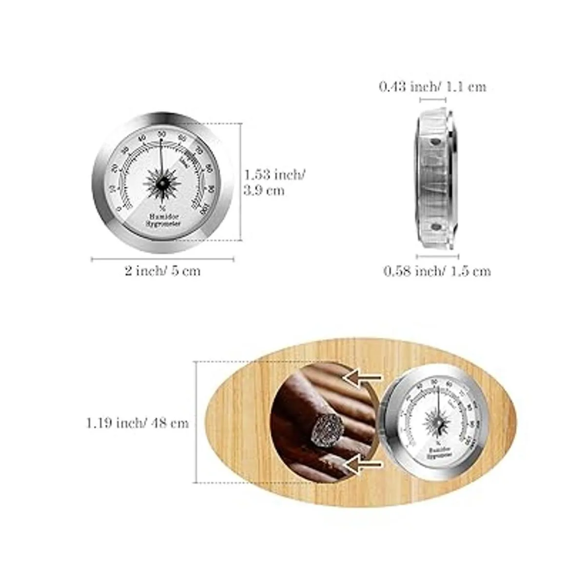 Higrómetro analógico higrómetro redondo mecánico_2