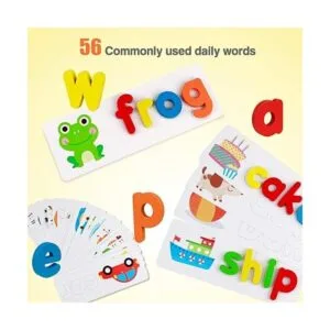 Coogam Leer juguete de aprendizaje de ortografía tarjetas_3