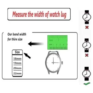Moran Correa de reloj de malla de acero inoxidable de_3