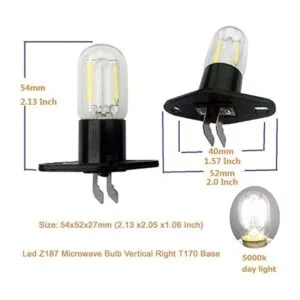 Bombilla LED Z187 para microondas vertical derecha base_2