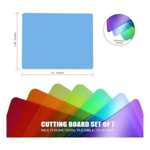 Fotouzy Tablas de cortar de plástico para cocina juego de_4