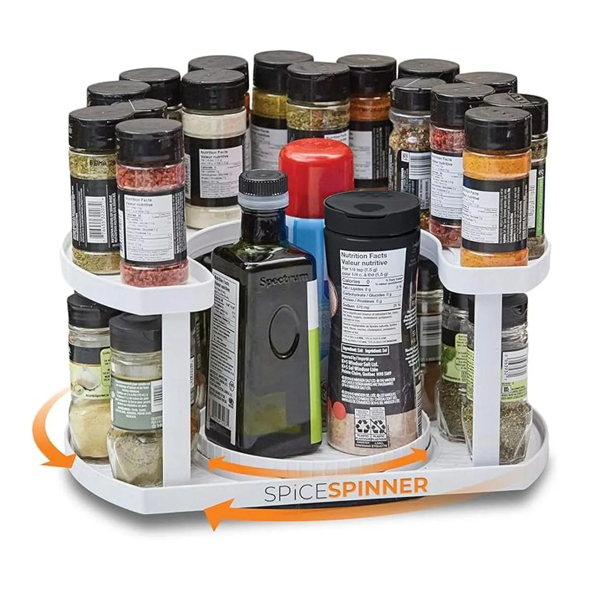 Spice Spinner Organizador y soporte de especias de dos_1