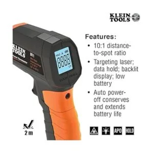 Klein Tools Termómetro infrarrojo IR1 la láser_3