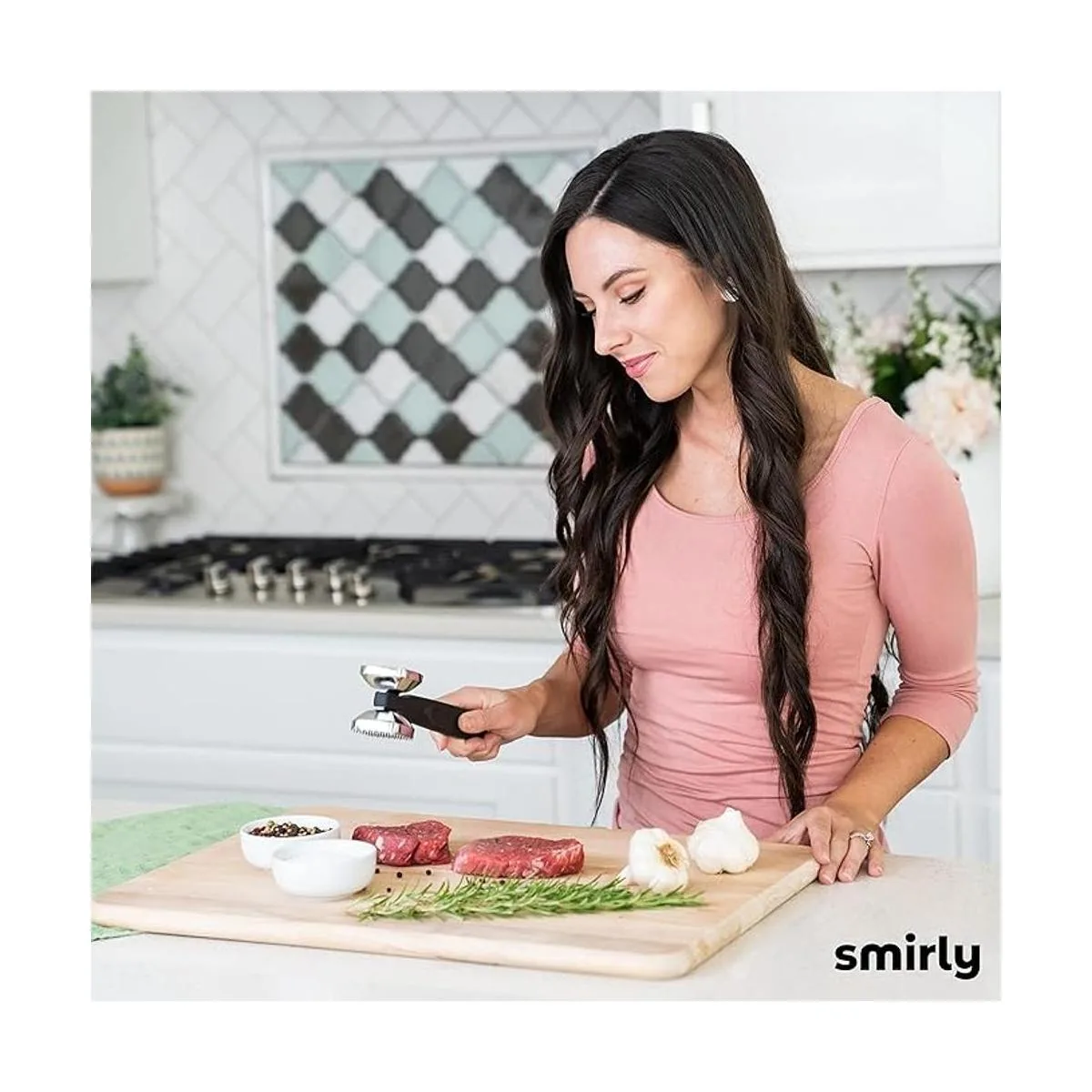 Smirly Juego de utensilios de cocina de silicona con_5