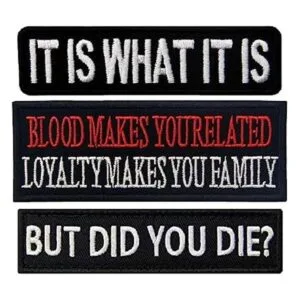PatchClub 3 unidades Es lo que es sangre te hace_1