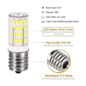 Bombilla LED E17 Kei 125 V 40 W equivalente a la luz del
