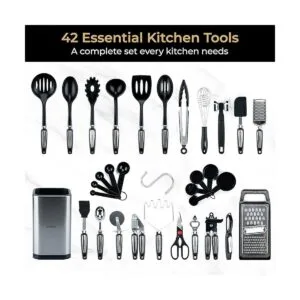 Smirly Juego de utensilios de cocina de silicona con_2