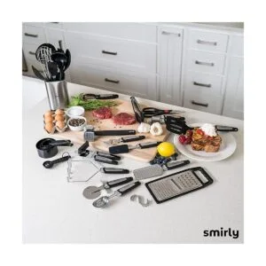 Smirly Juego de utensilios de cocina de silicona con_6