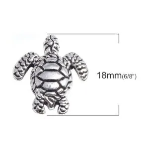 Cuentas espaciadoras de abalorios 3D de tortuga paquete_3