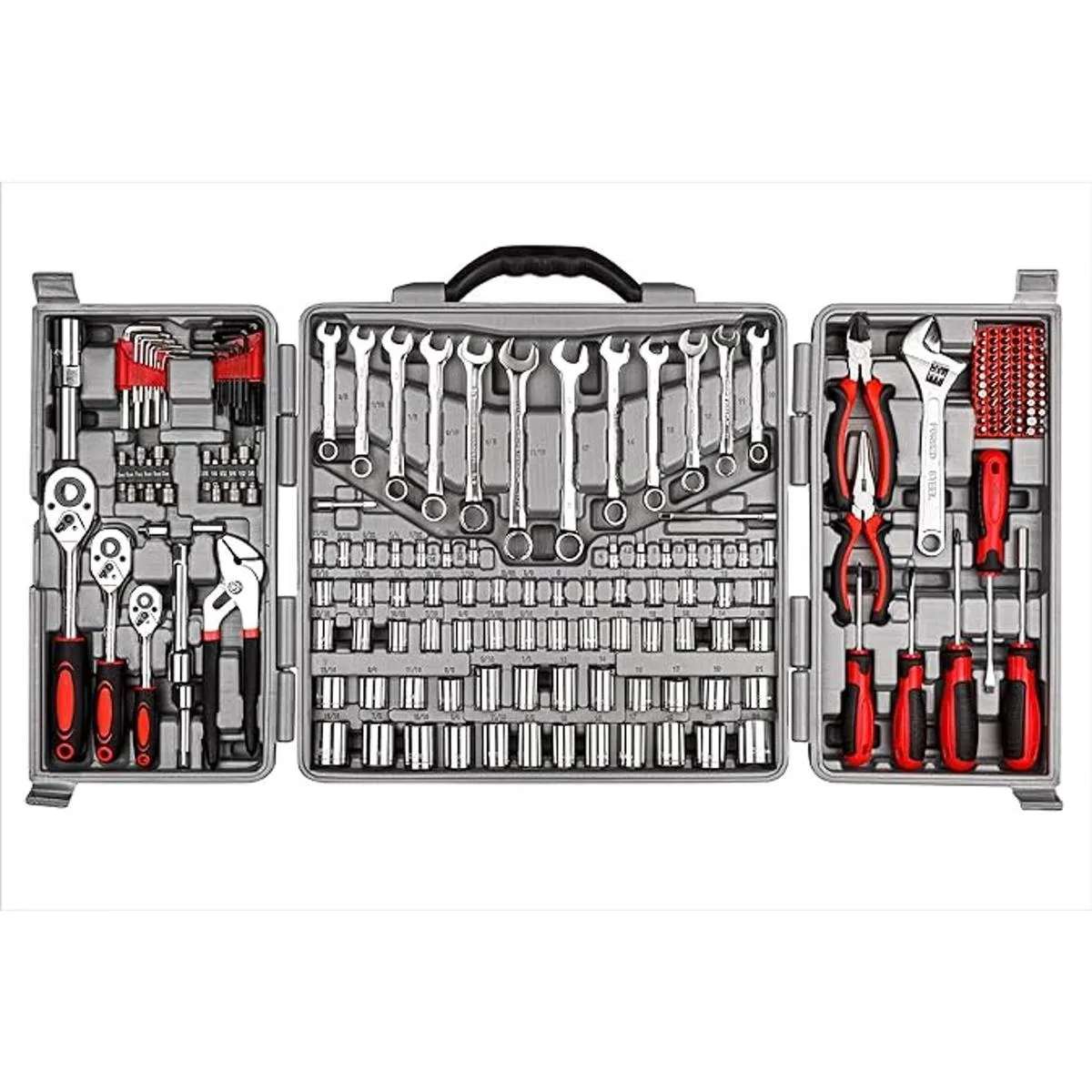 CARTMAN Juego de herramientas 205 piezas color rojo_1