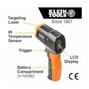 Klein Tools Termómetro infrarrojo IR1 la láser_2