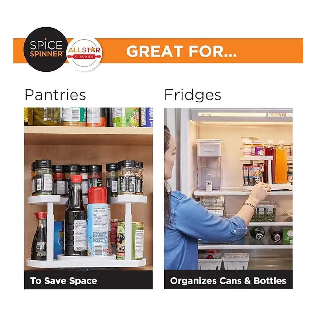 Spice Spinner Organizador y soporte de especias de dos_5