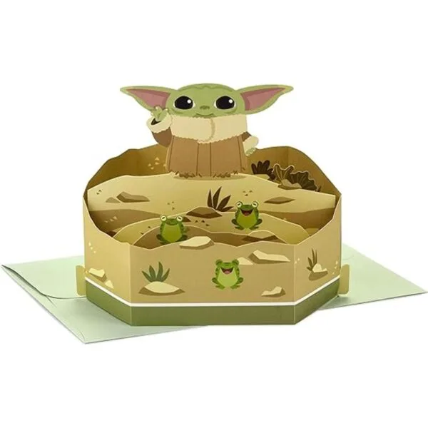 Star Wars Baby Yoda Tarjeta desplegable tarjeta de_1