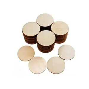Jyongmer 100 piezas de círculo de madera sin terminar_1