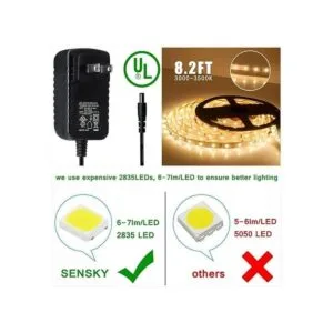 SENSKY Kit de iluminación de gabinete de 8.2 ft_4