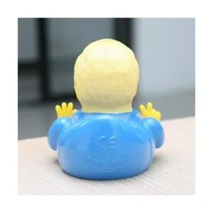 Juguetes de baño para bebés chillones de goma Trump pato_6