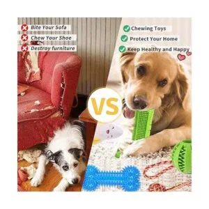 KIPRITII Juguetes masticables para perros Paquete de 18