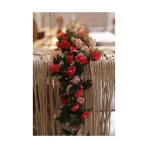 Party Joy Guirnalda de flores artificiales para colgar de