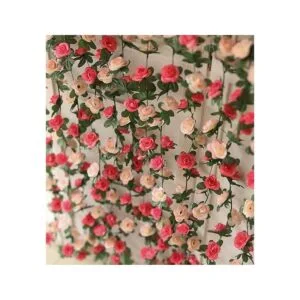 Party Joy Guirnalda de flores artificiales para colgar de