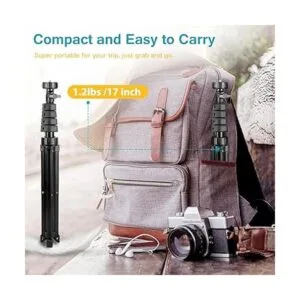 Kit de accesorios para trípode de teléfono de 62 pulgadas